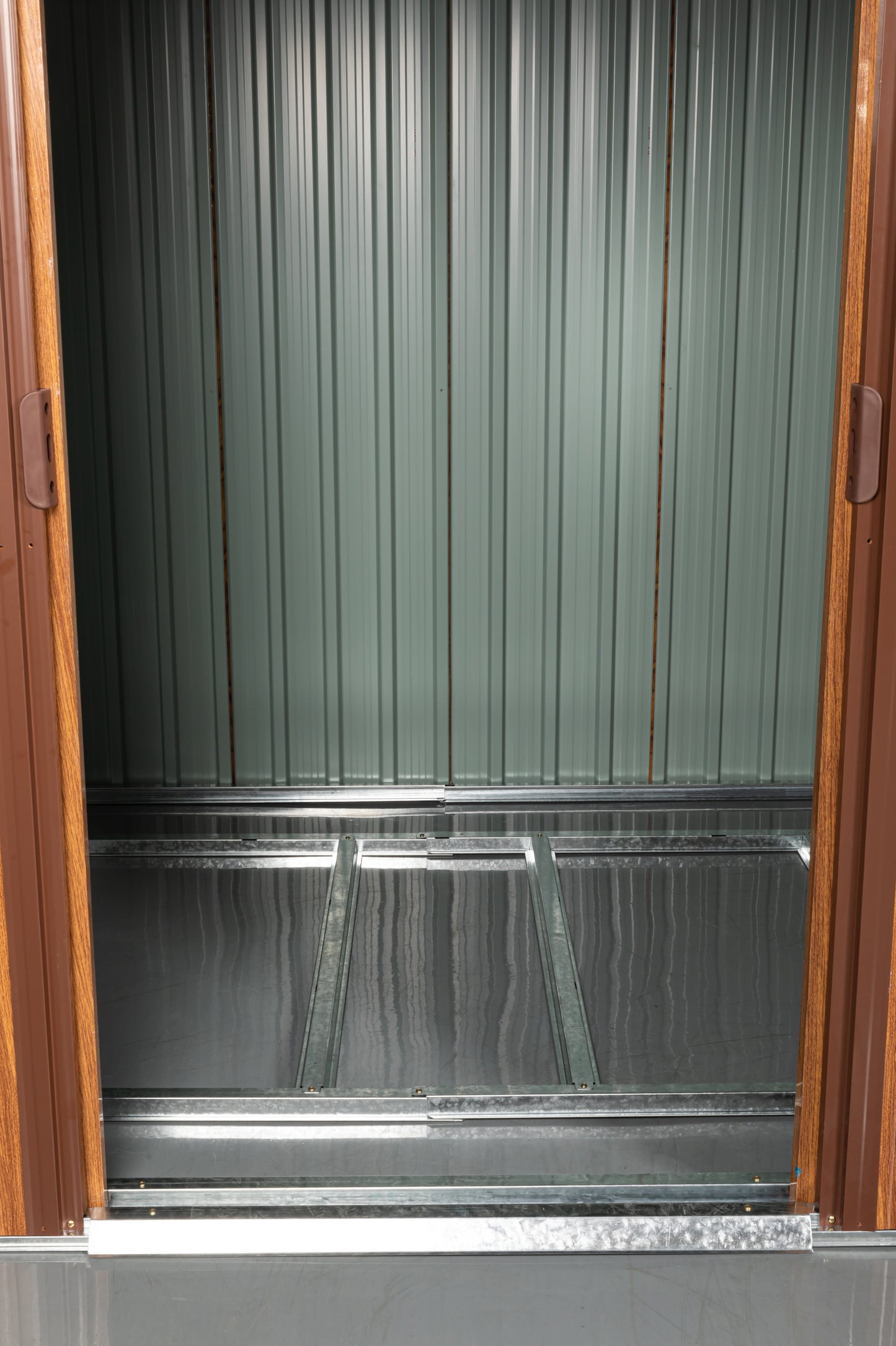 Calista Industrial Outdoor Metal Storage Shed