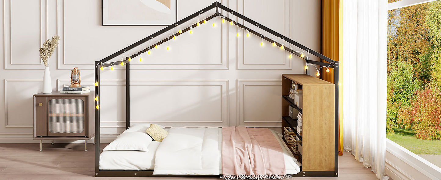 Bartholomew Industrial Metal House Bed Frame