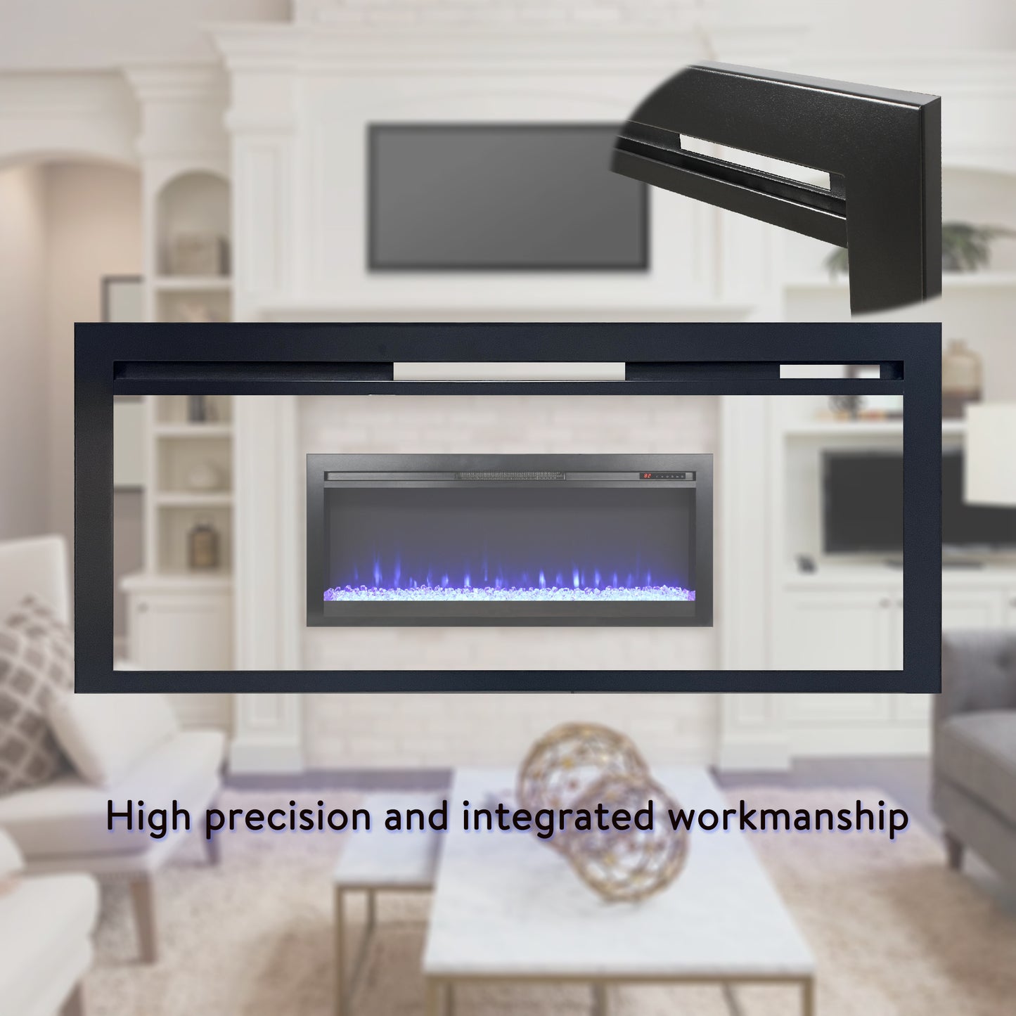 Oakridge Modern Electric Fireplace Heater