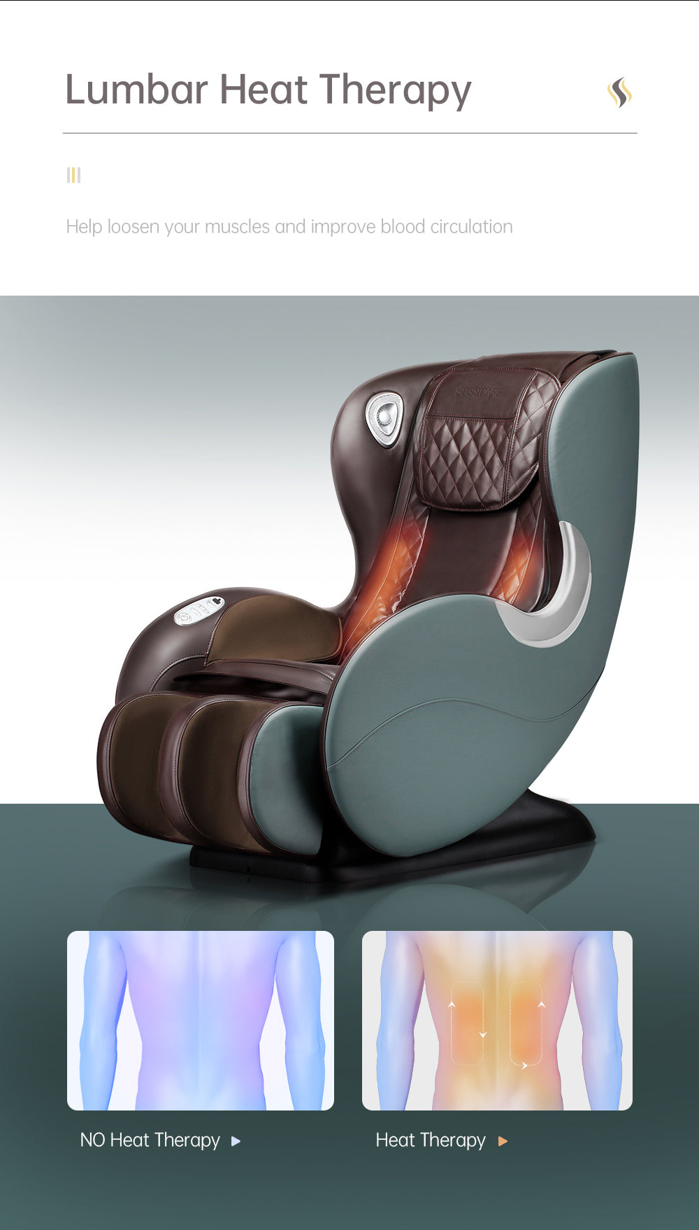 Somerset Modern Track Body Massage Recliner