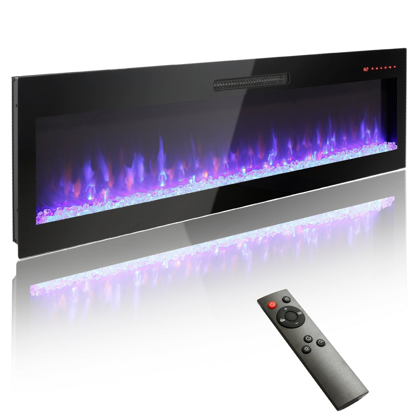 Jiron Modern Electric Wall Fireplace