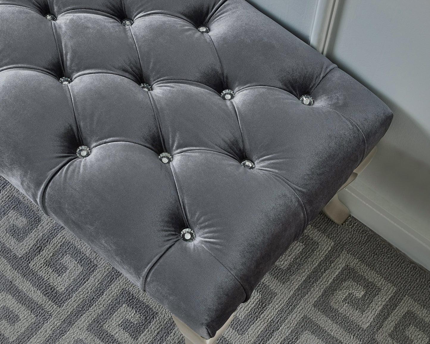 Westport Contemporary Velvet Tufted Bench