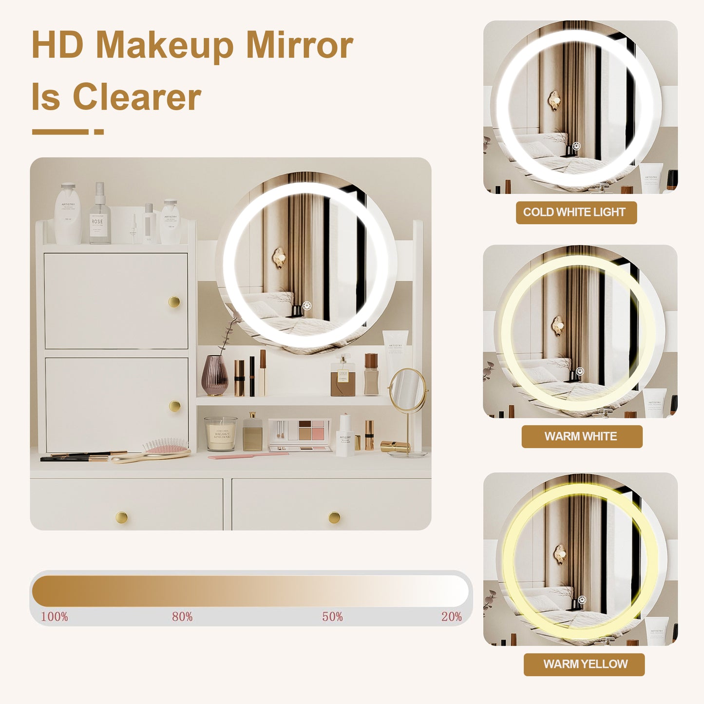 Calista Contemporary Velvet Vanity Desk