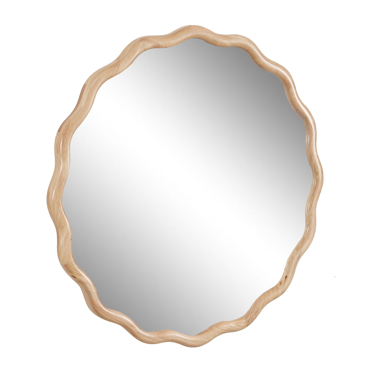 Napa Craftsman Wood Wavy Vanity Mirror