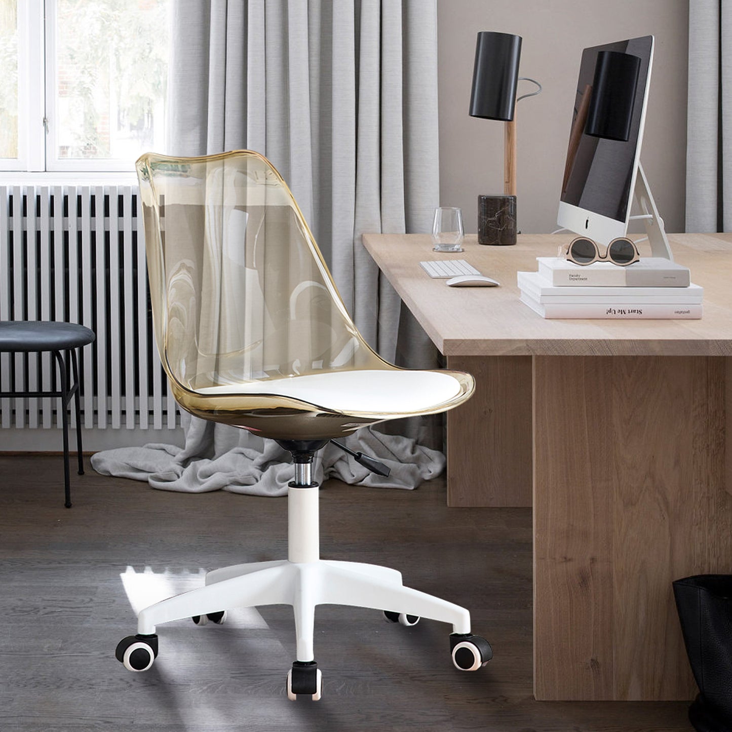 Luz Modern Amber Swivel Chair