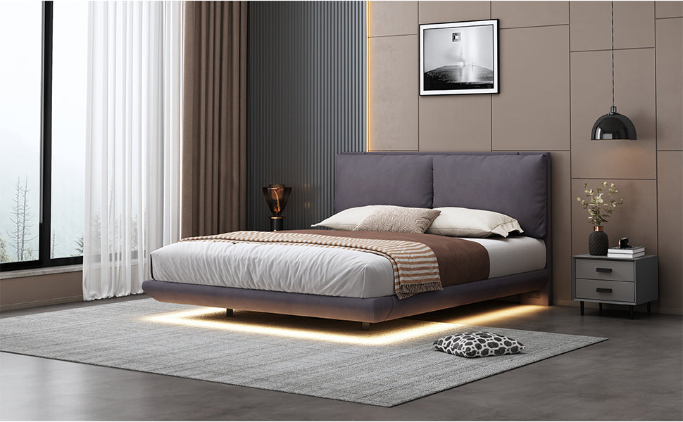 Lula Modern Upholstered Platform Bed