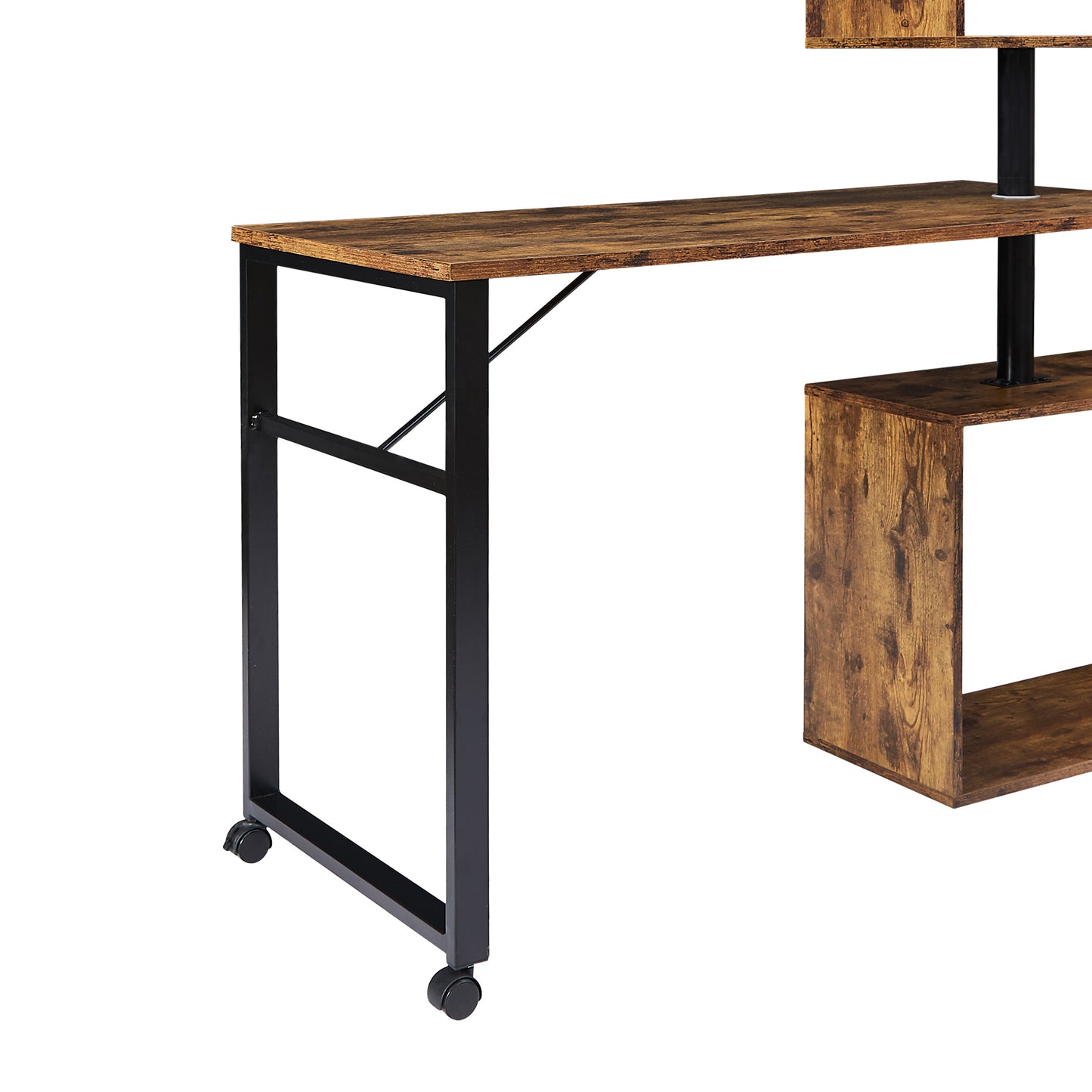 Somerset Modern Tiger L-Shaped Office Desk