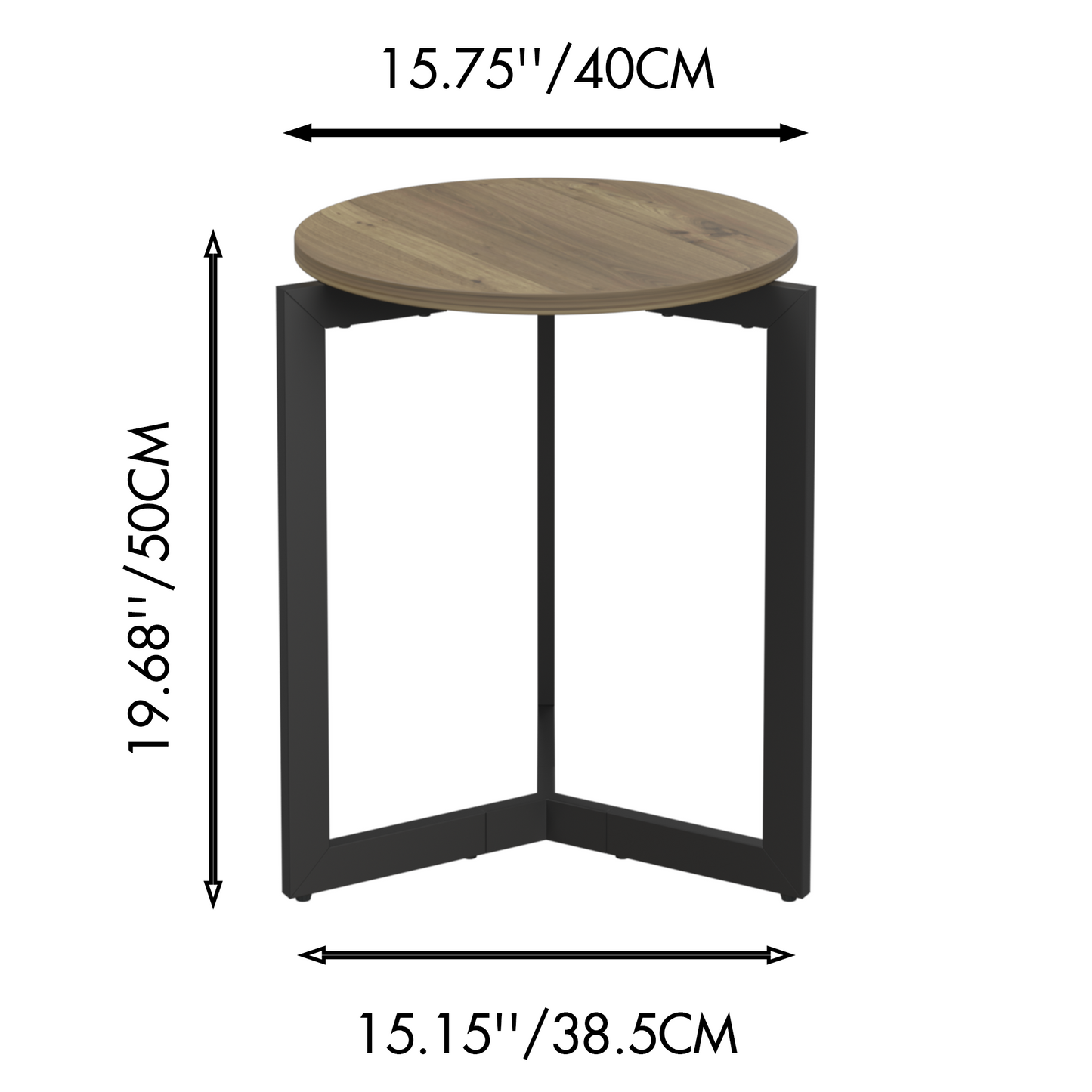 Bartholomew Modern Round Metal Accent Table