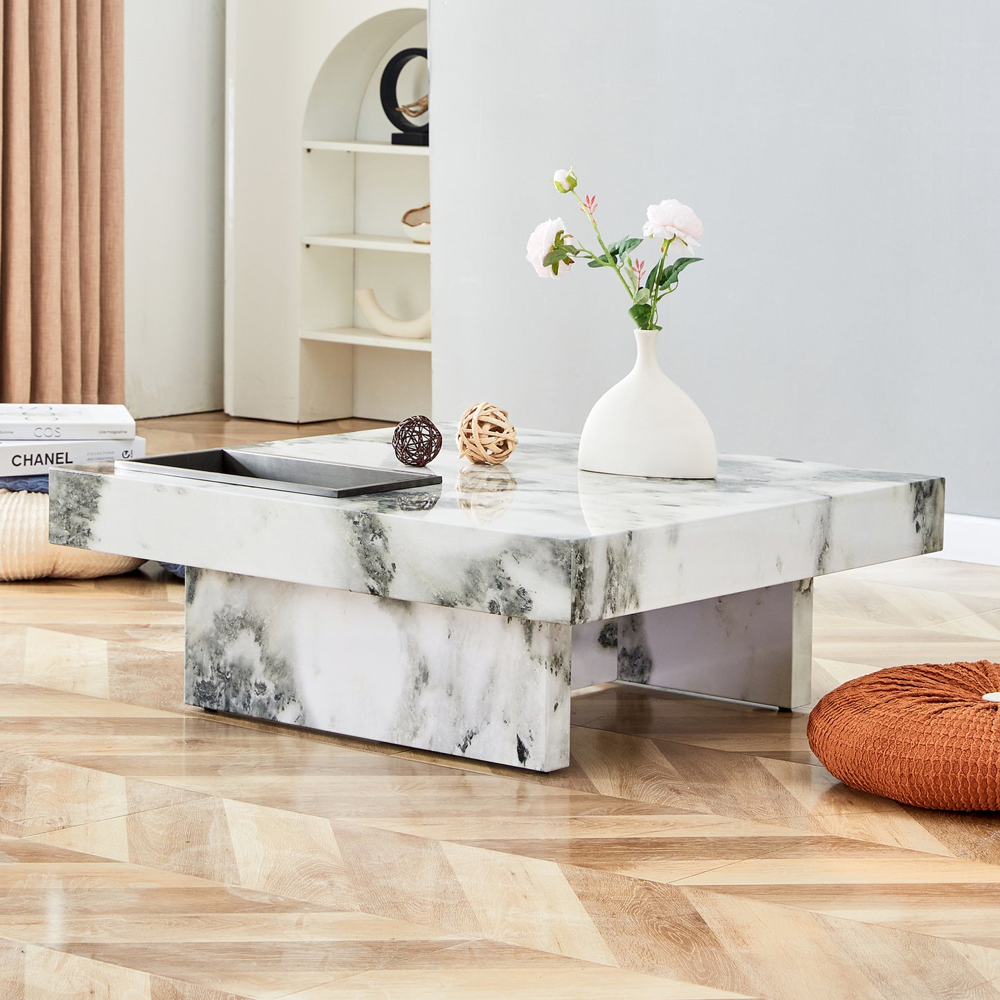 Jiron Modern Fusion Marble Coffee Table