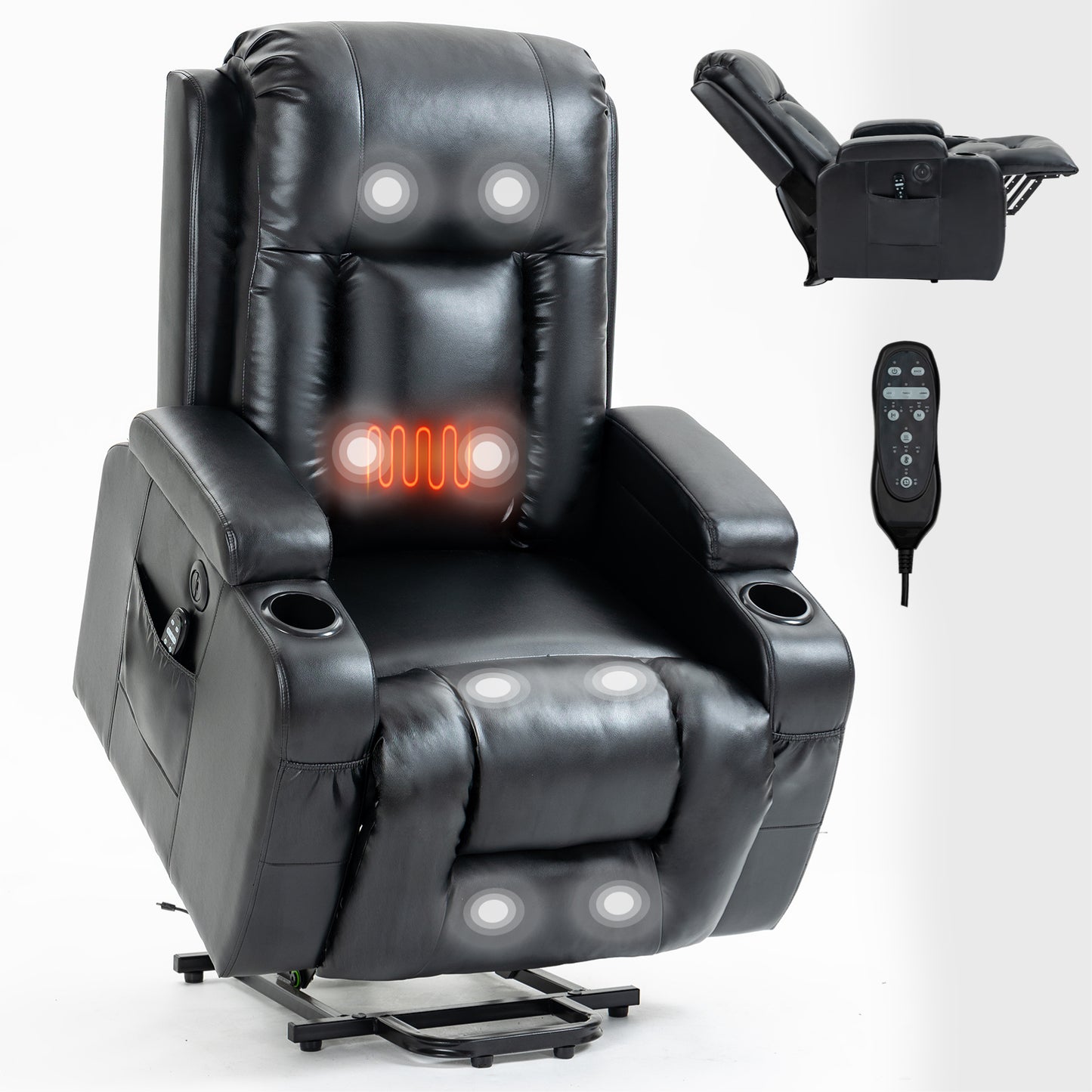 Marites Contemporary Infinite Position Power Lift Recliner
