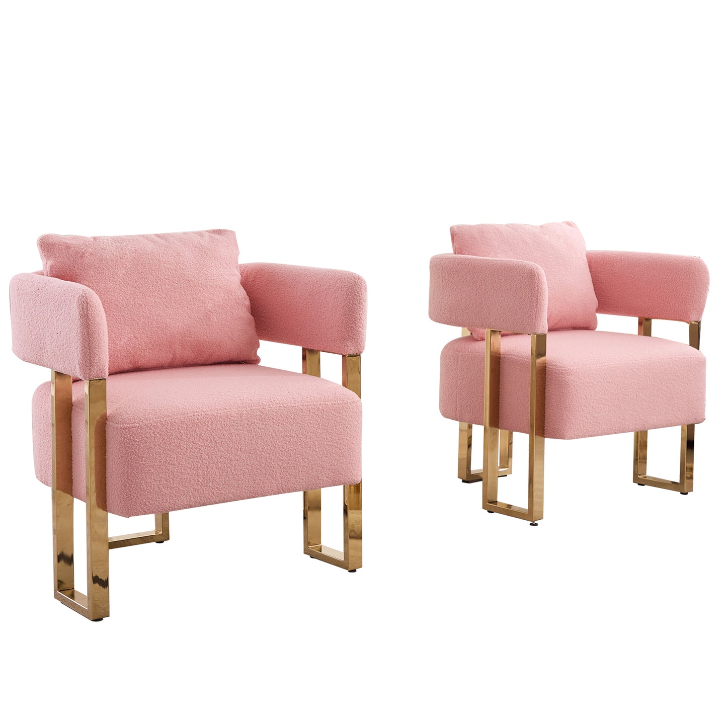 Lazzareschi Mid-Century Teddy Fleece Chair