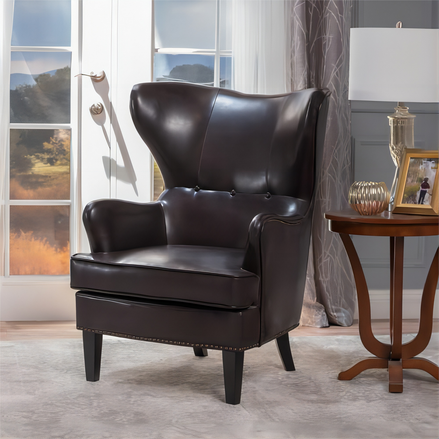 Bartholomew Traditional Elegant High Back Chair