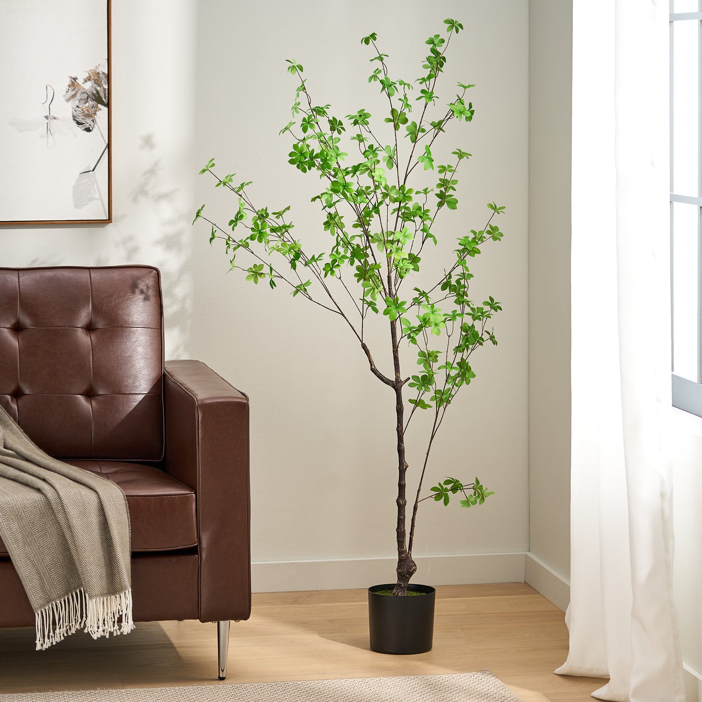 Bartholomew Modern Leaf Artificial Tree
