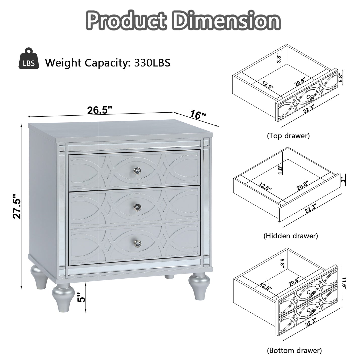 Healdsburg Contemporary Elegance Nightstand