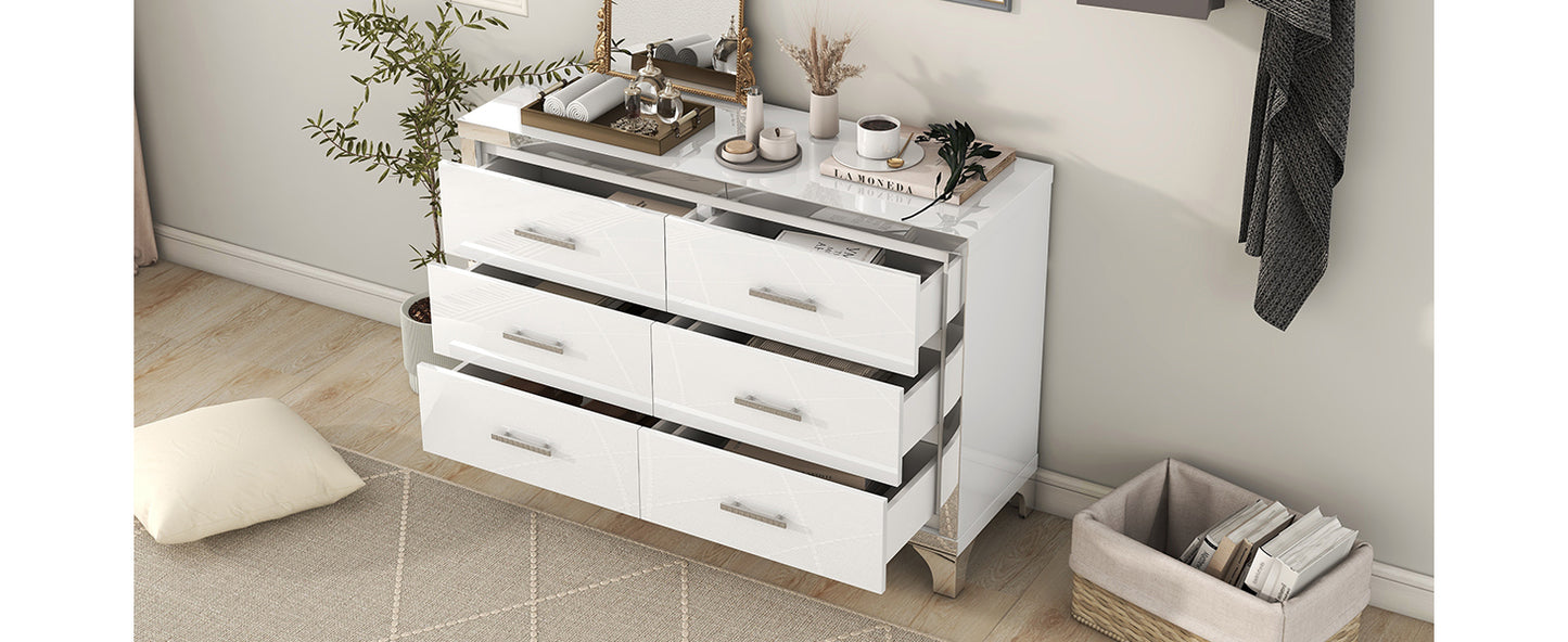 Cleo Modern Mirrored Storage Cabinet
