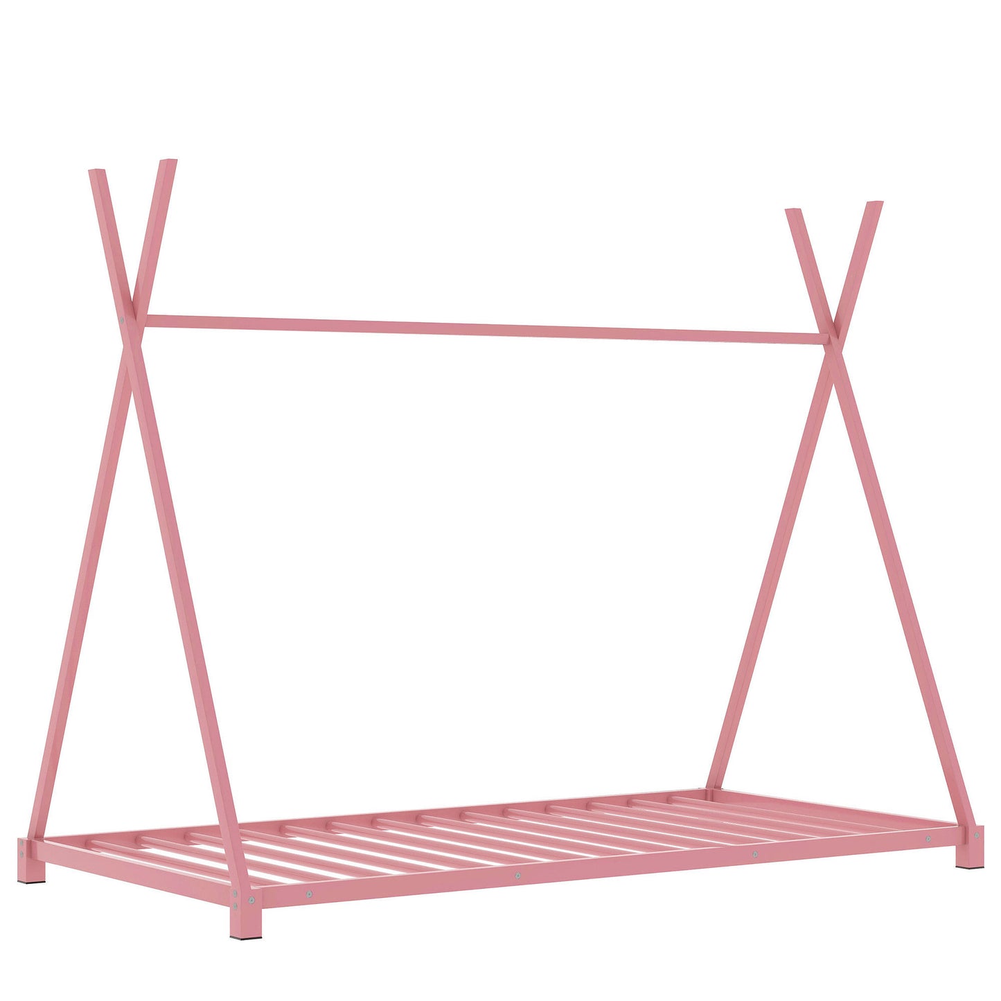 Emery Industrial Metal Twin Size House Platform Bed