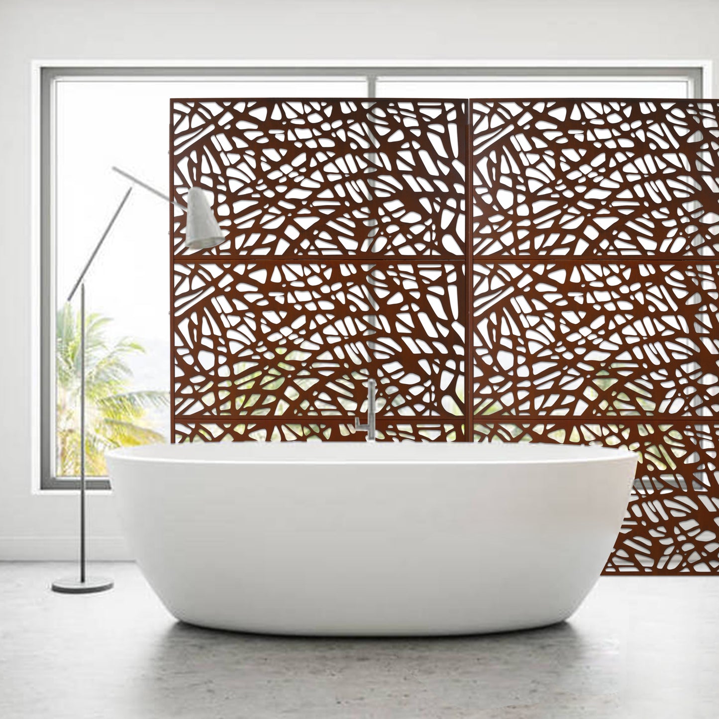Bartholomew Industrial Metal Privacy Screen