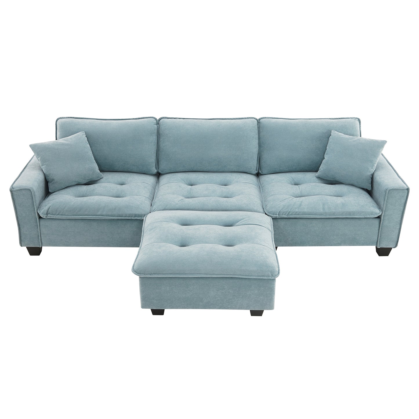 Lula Modern Velvet Convertible Sofa