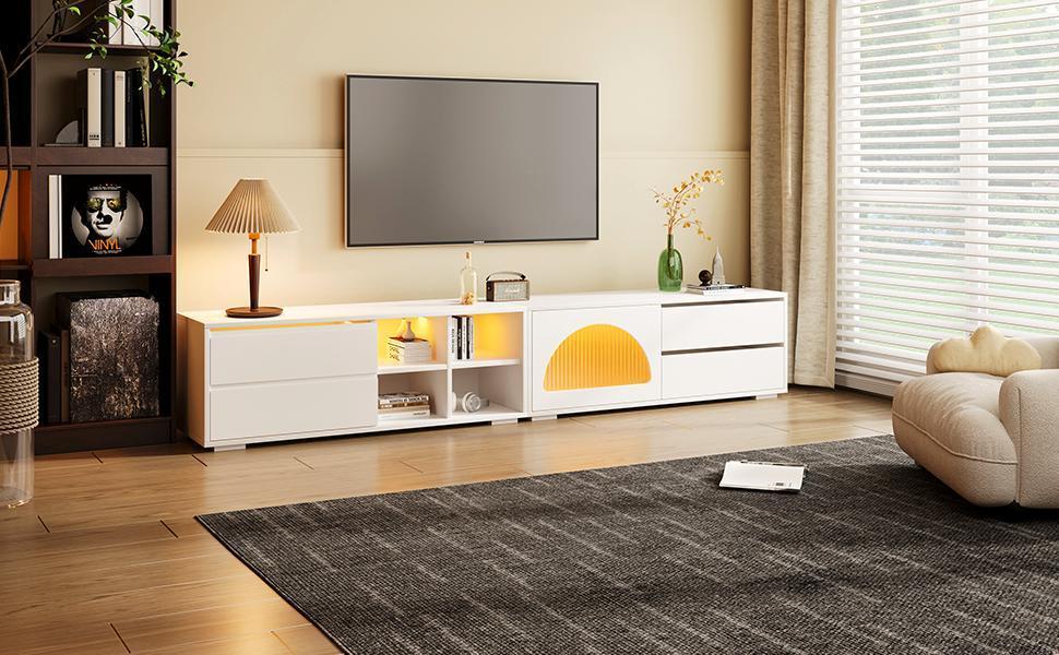 Amity Modern Velvet TV Stand