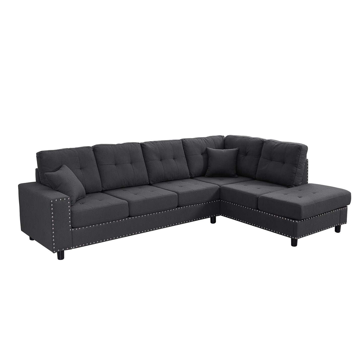 Calista Mid-Century L-Shaped Modular Sofa