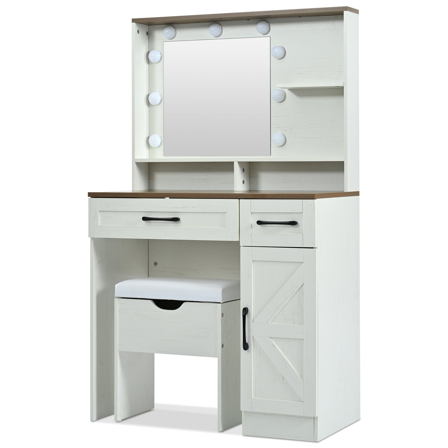 Jiron Craftsman Farmhouse Vanity Set
