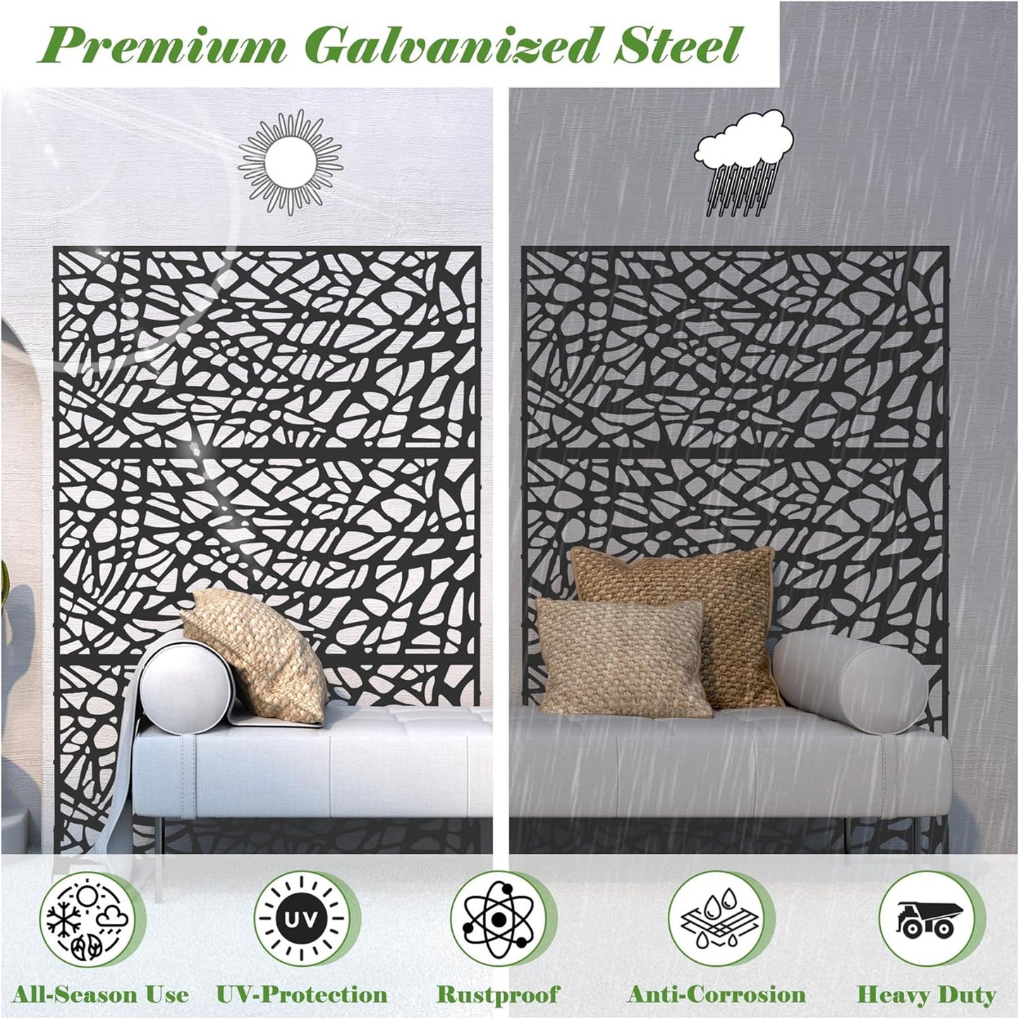 Lula Industrial Metal Privacy Screen