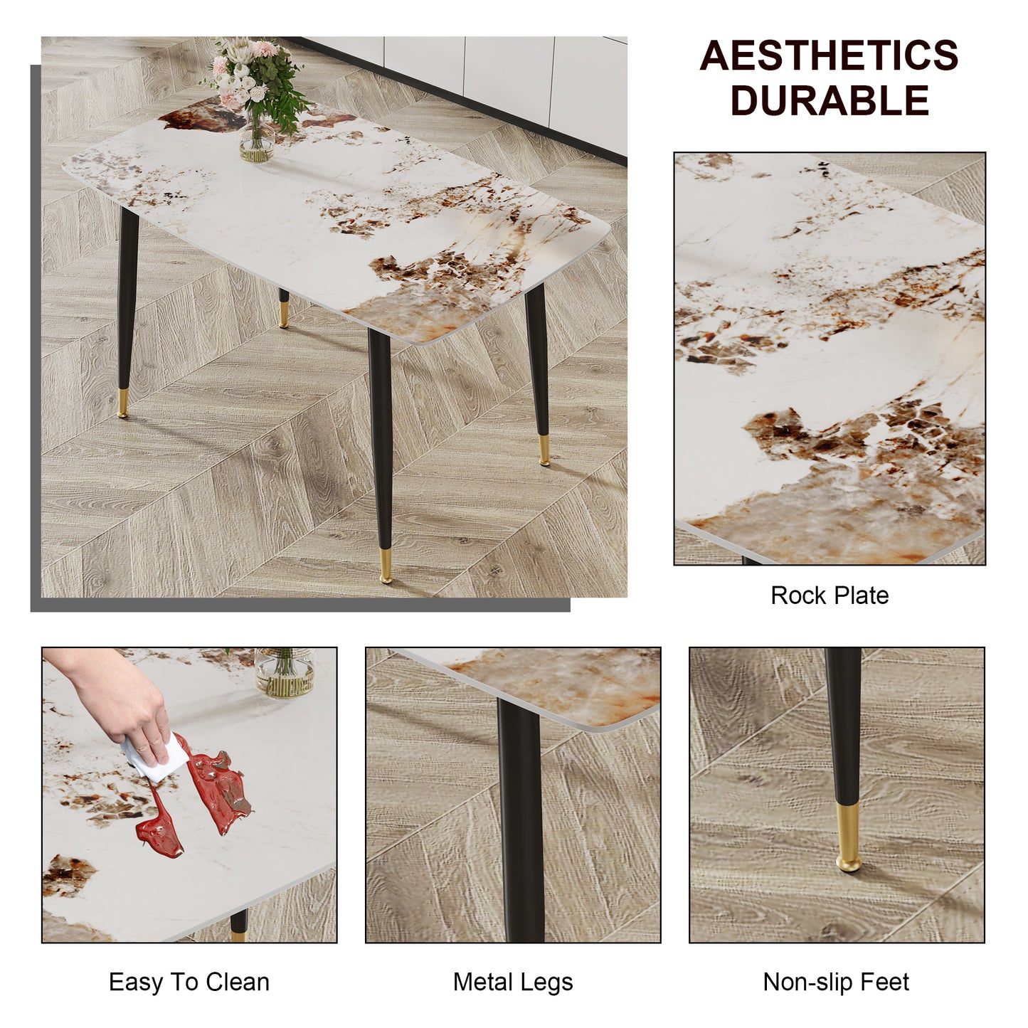 Bartholomew Modern Lunar Dining Table