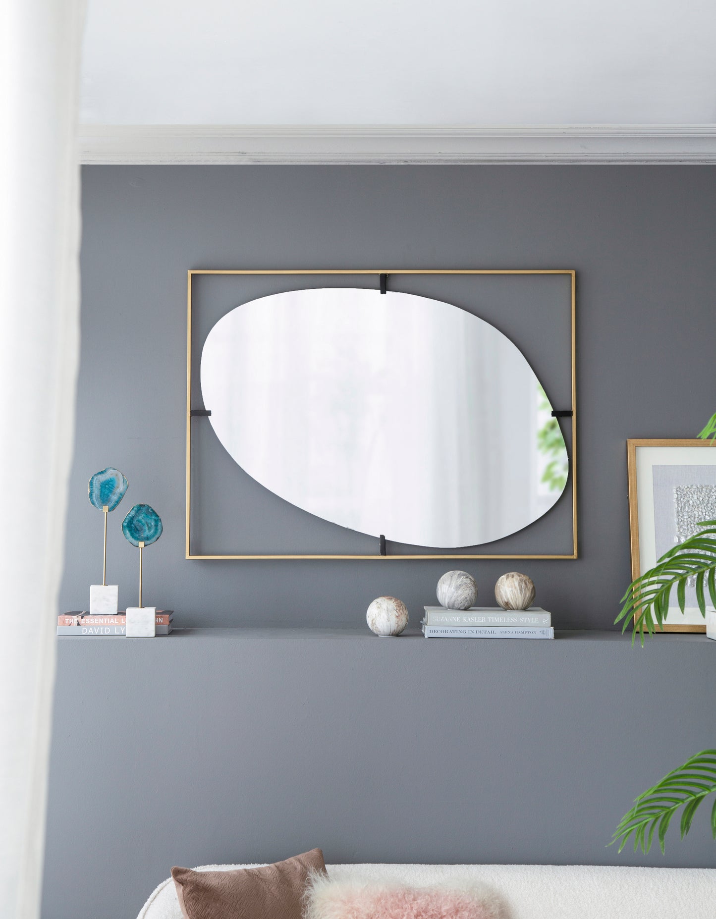 Ghivi Contemporary Poppy Framed Mirror