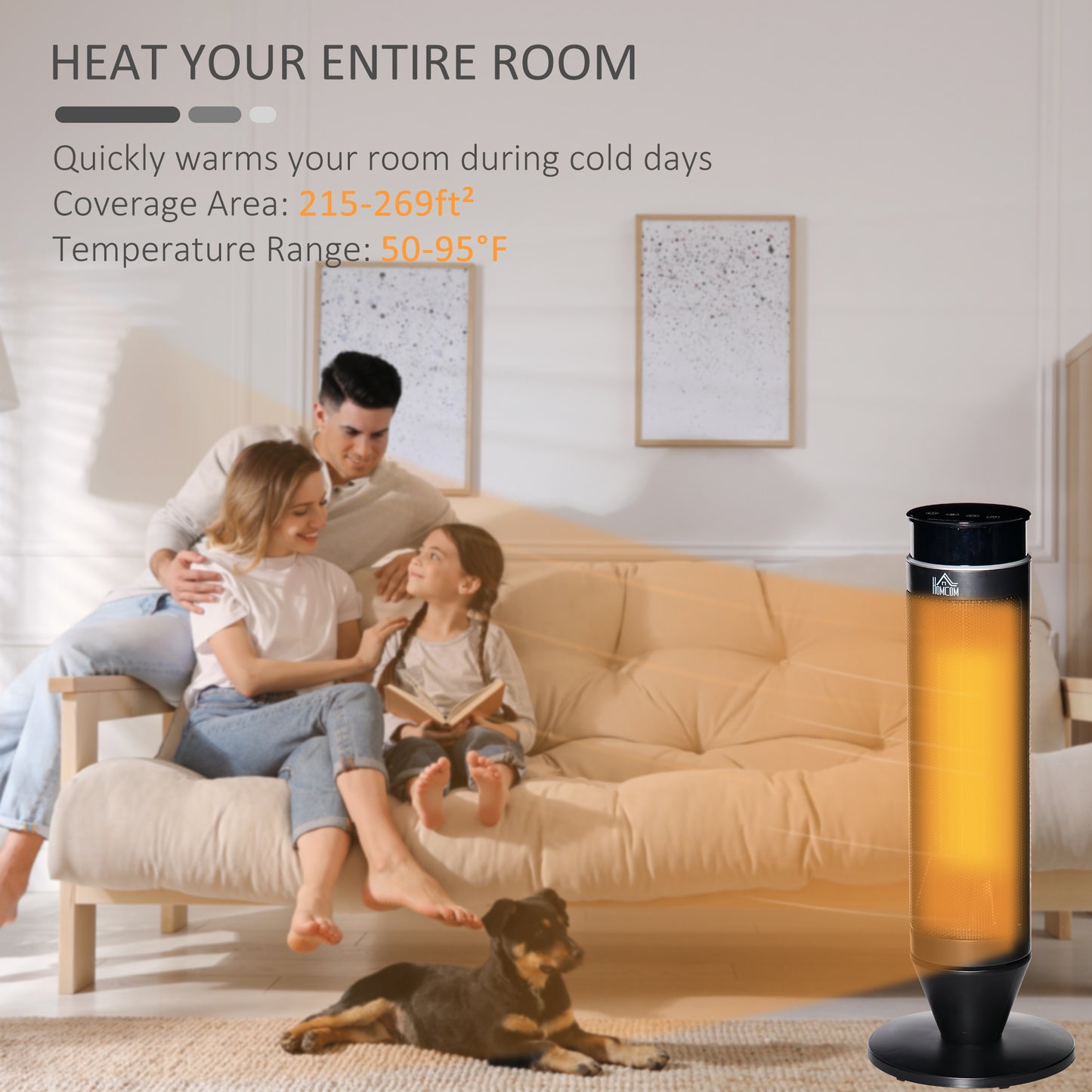 Lazzareschi Contemporary Tower Dual Heater