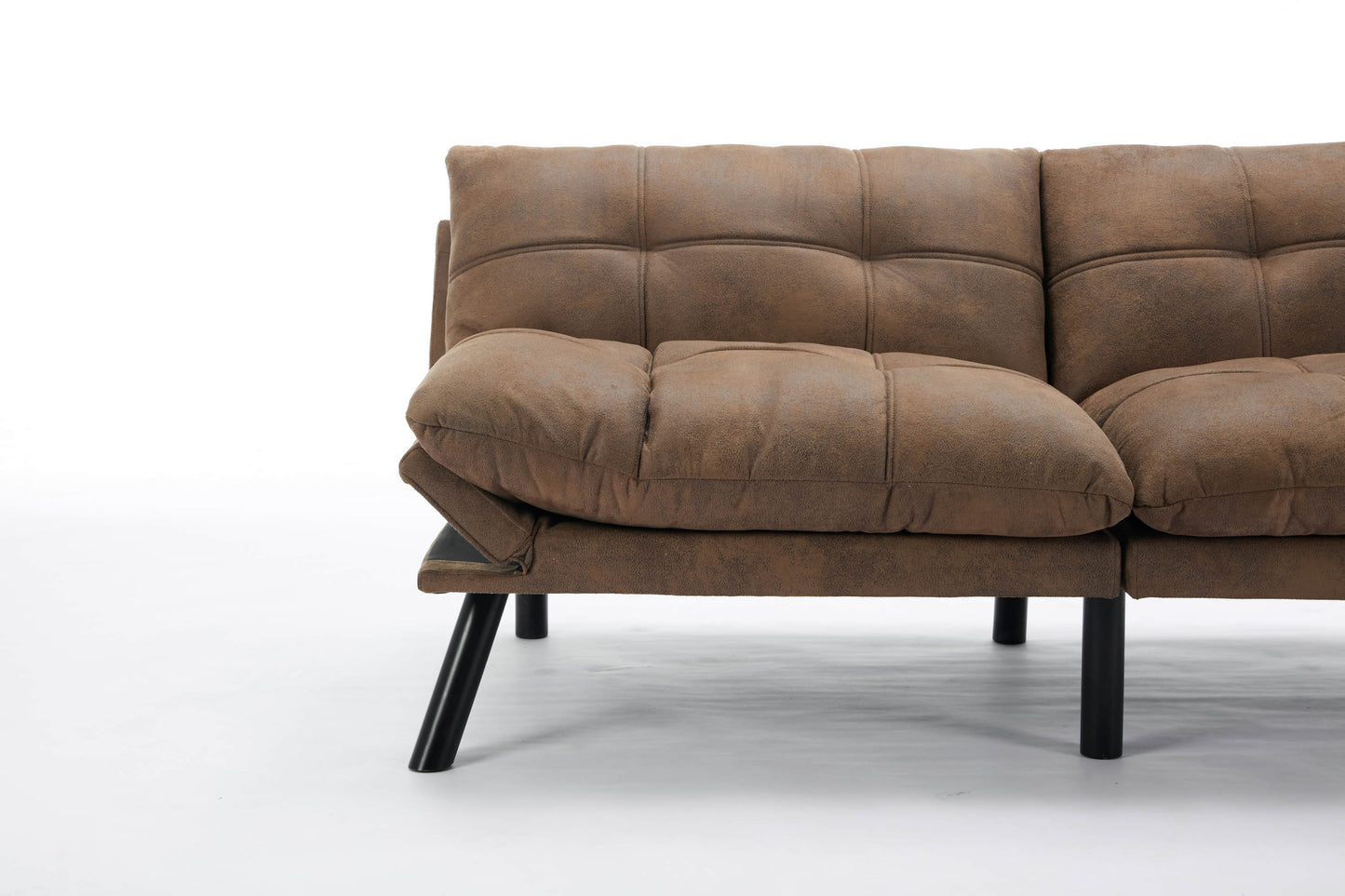 Kingsly Modern Leather Convertible Sofa Bed