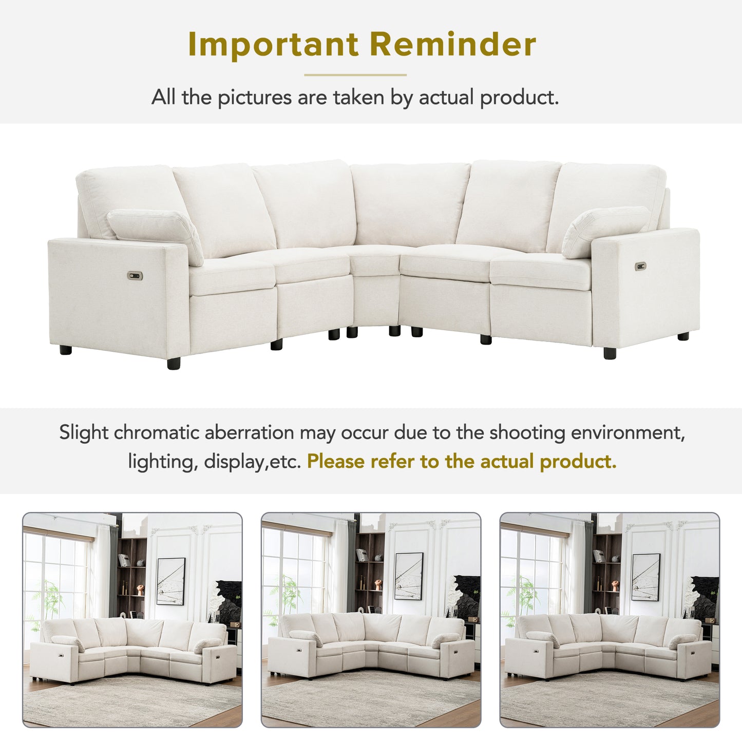 Niles Modern Power Recliner Sectional