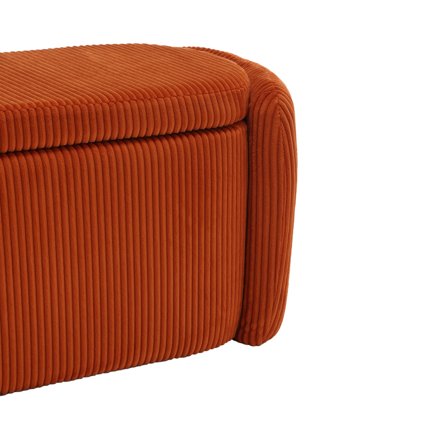 Calista Contemporary Upholstered Storage Ottoman