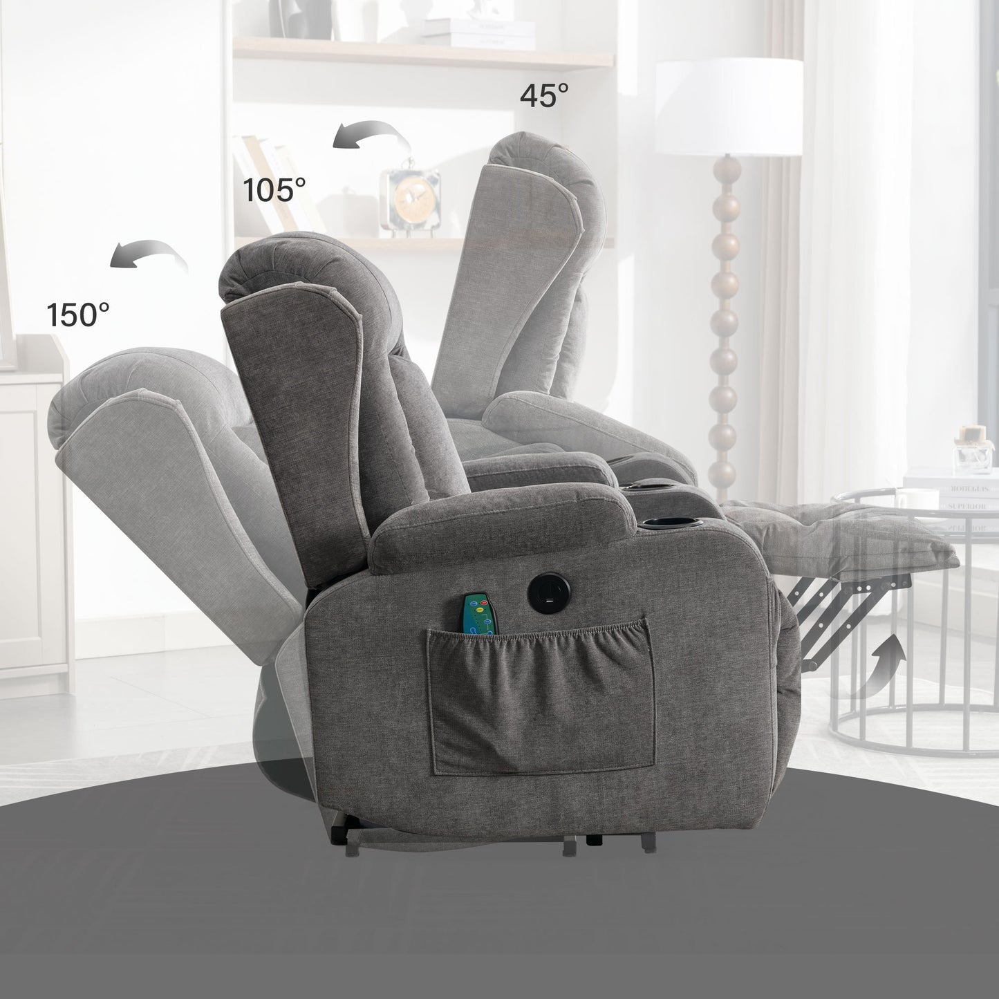 Napa Contemporary Power Lift Recliner Chair