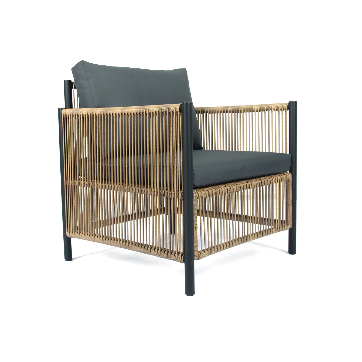Lazzareschi Modern Patio Wicker Sofa