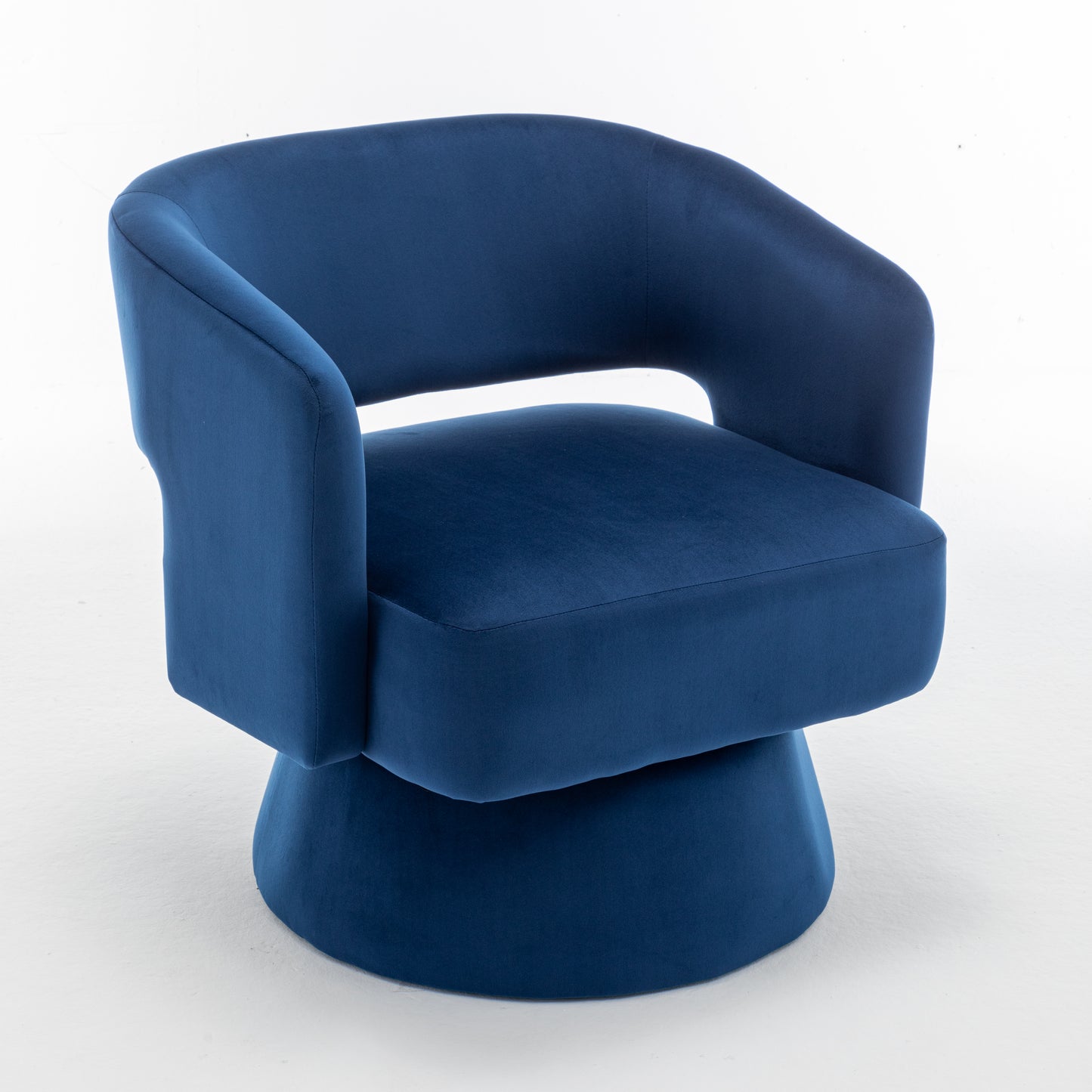 Elmcrest Traditional Velvet Swivel Accent Chair