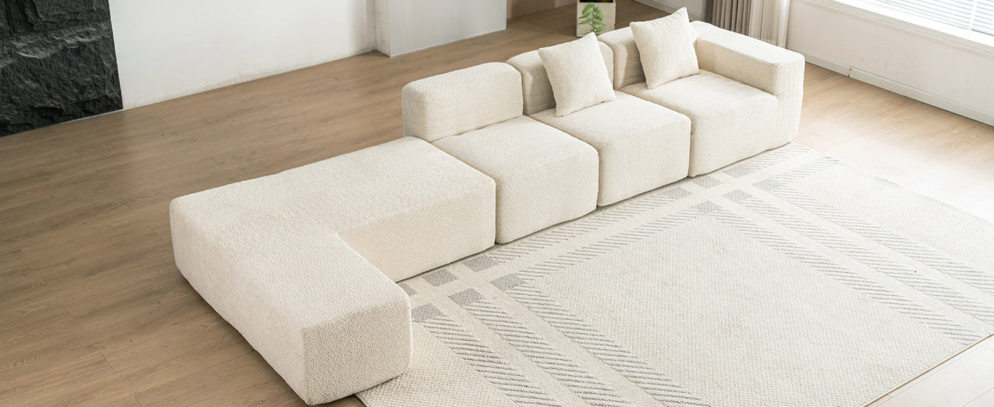 Luz Contemporary Sectional Sofa Set