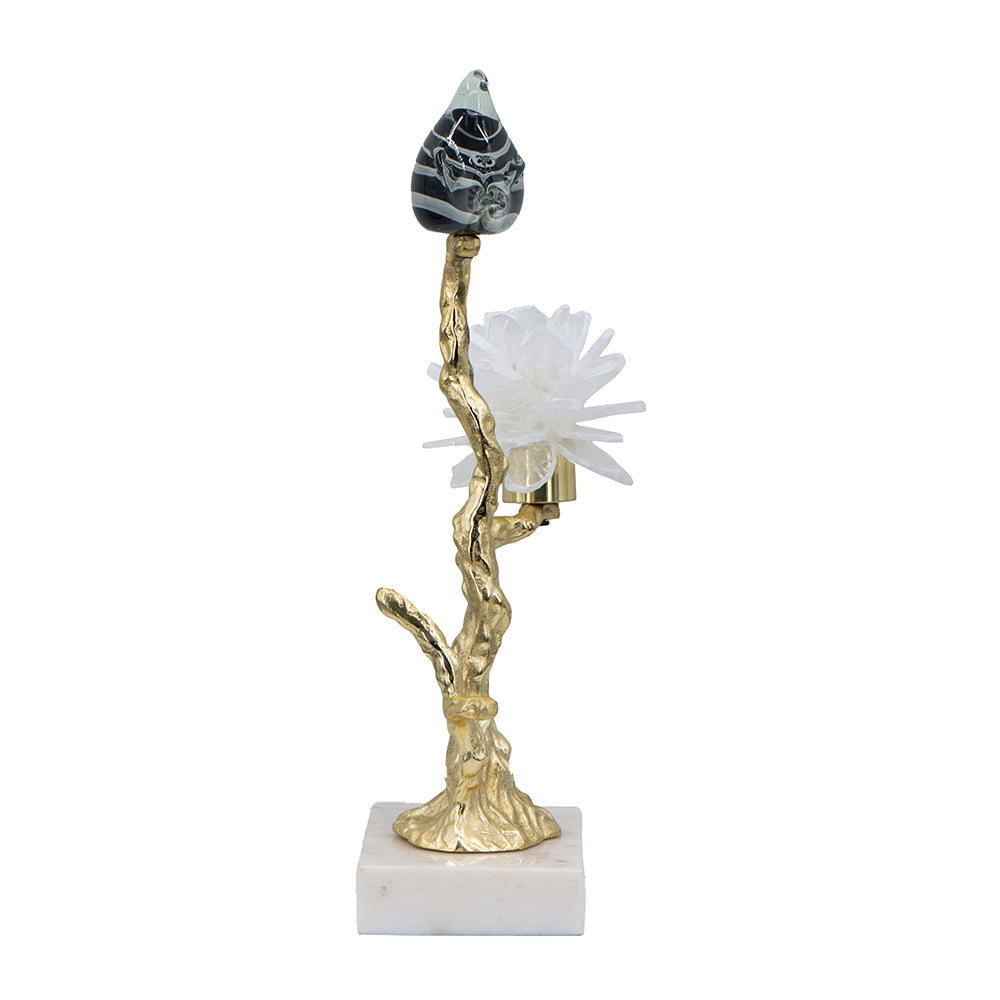 Oakridge Modern Aluminum Marble Candle Holder