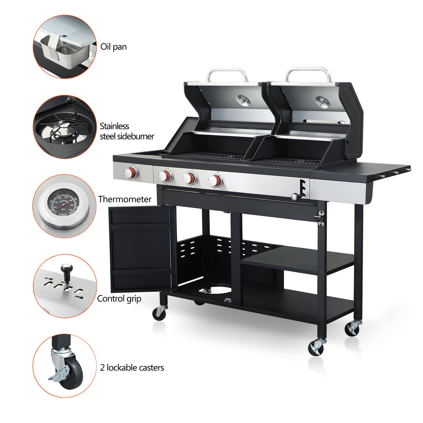 Eda Industrial Outdoor BBQ Grill