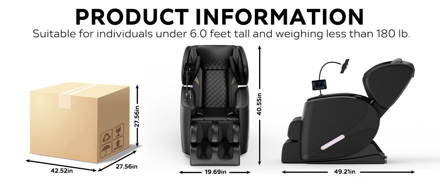 Bartholomew Modern Zero Gravity Massage Chair