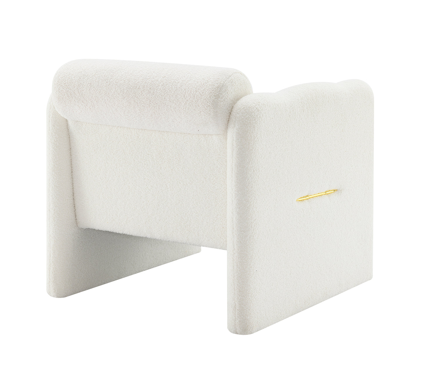Fremont Contemporary Wave Arm Accent Chair