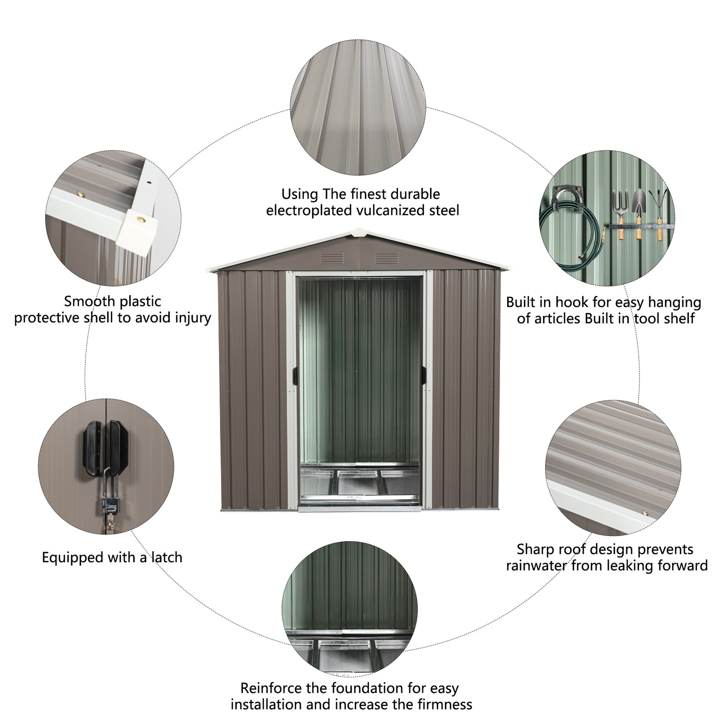Justo Industrial Outdoor Storage Shed