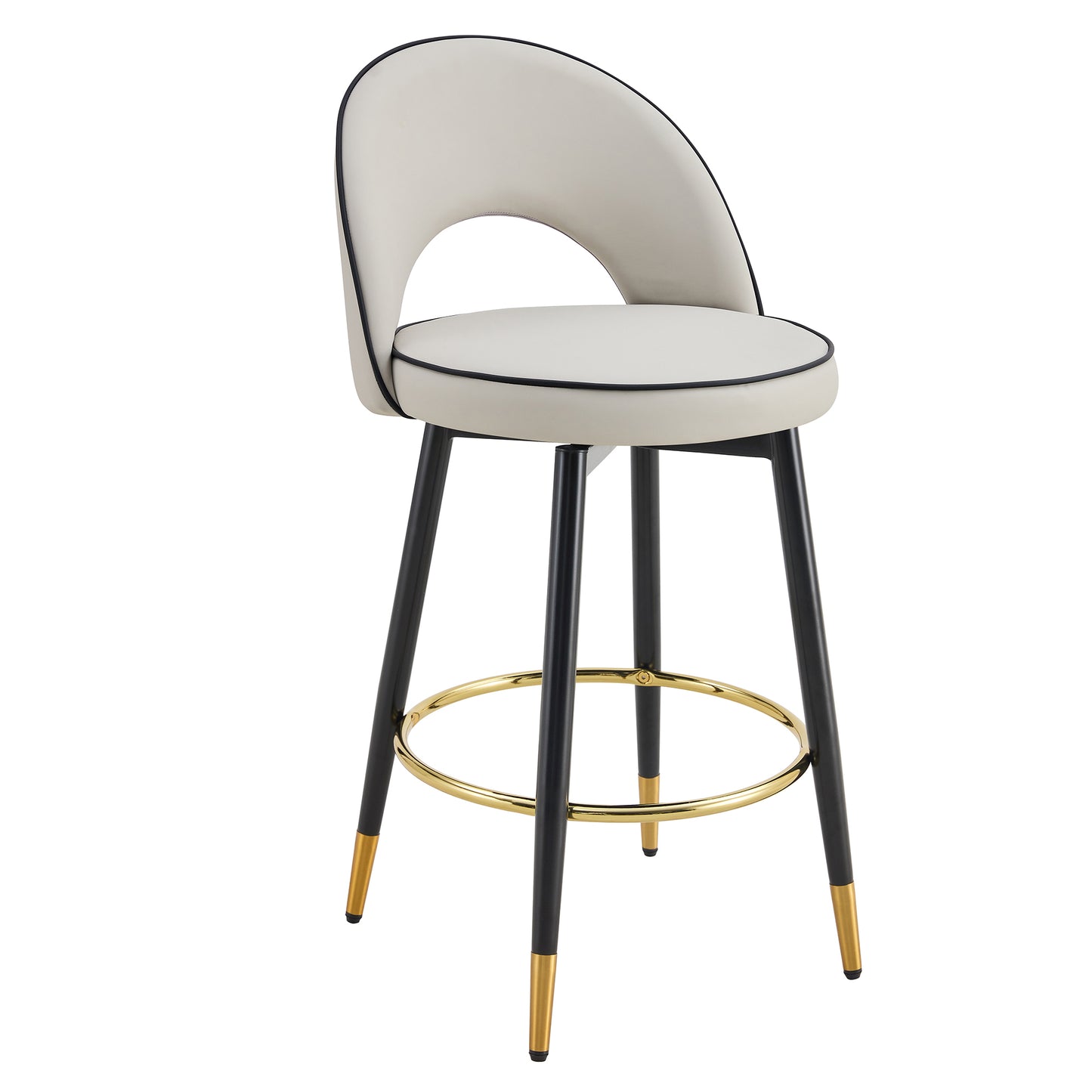 Eda Modern Rotating PU Dining Stool