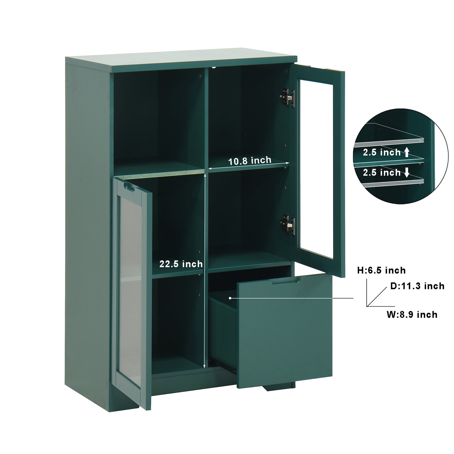 Napa Modern Bedroom Painted Storage Cabinet