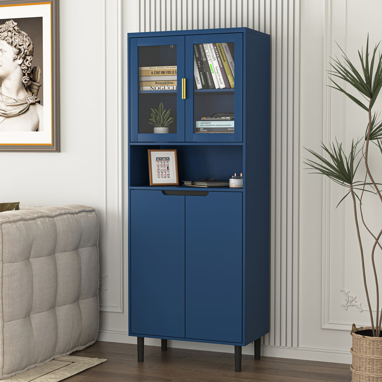 Irvington Contemporary Storage Bookcase