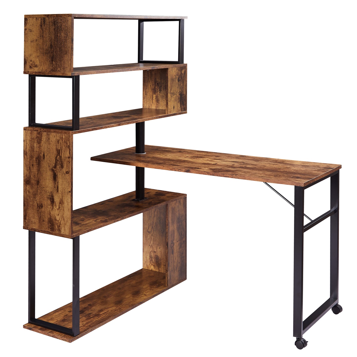 Somerset Modern Tiger L-Shaped Office Desk