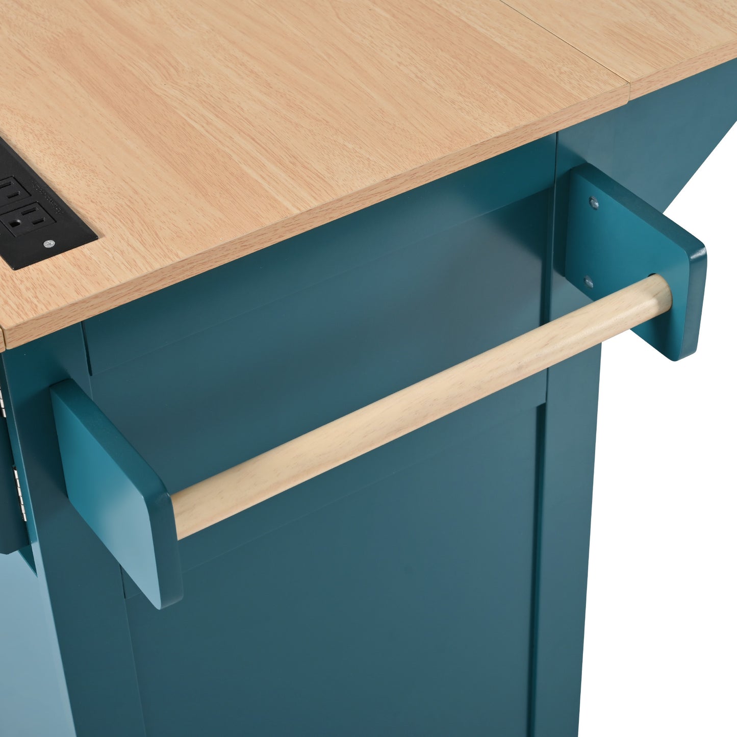 Cleo Modern Rolling Kitchen Cart