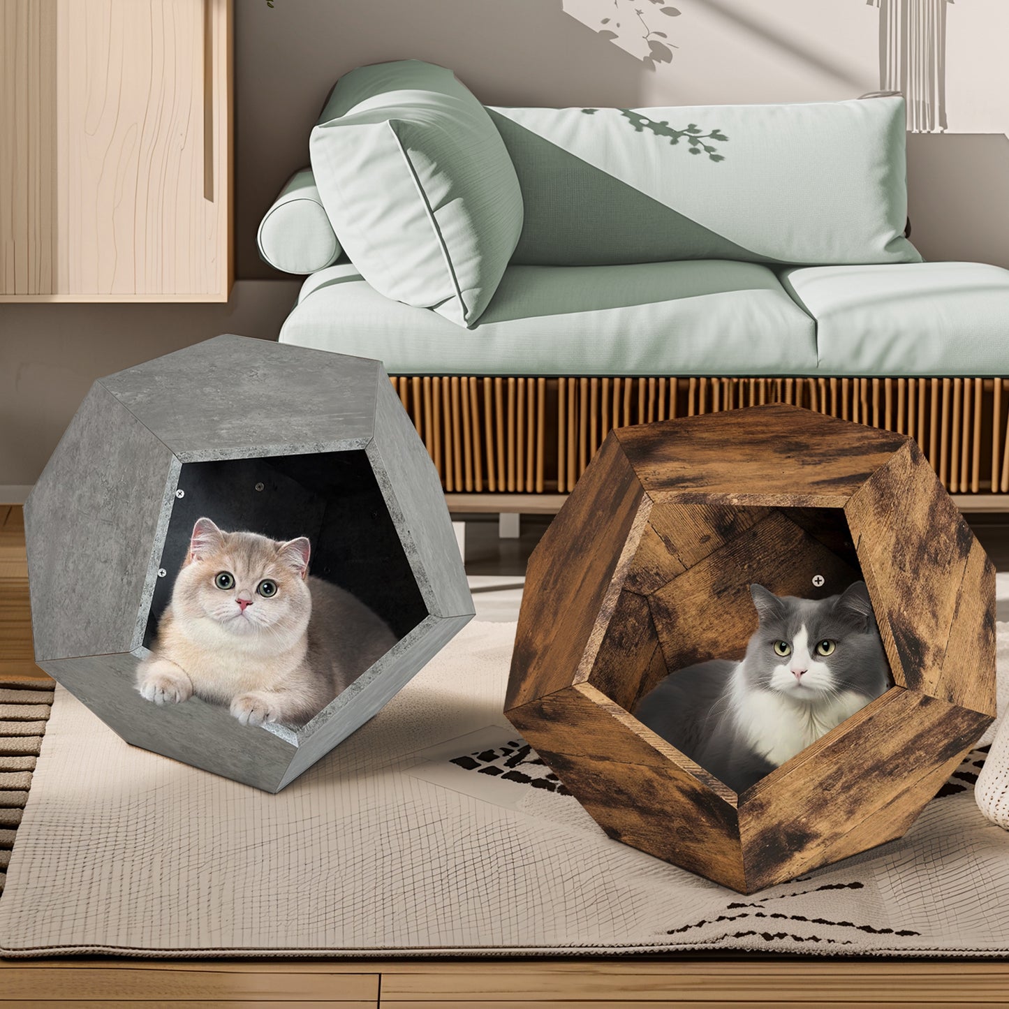 Lula Craftsman Wood Pet Table