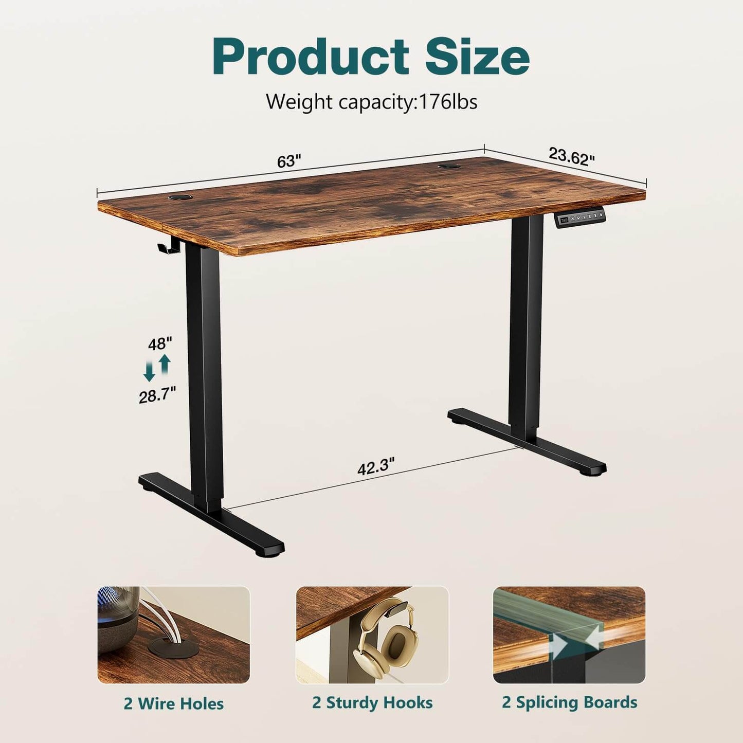 Irvington Modern Electric Standing Desk