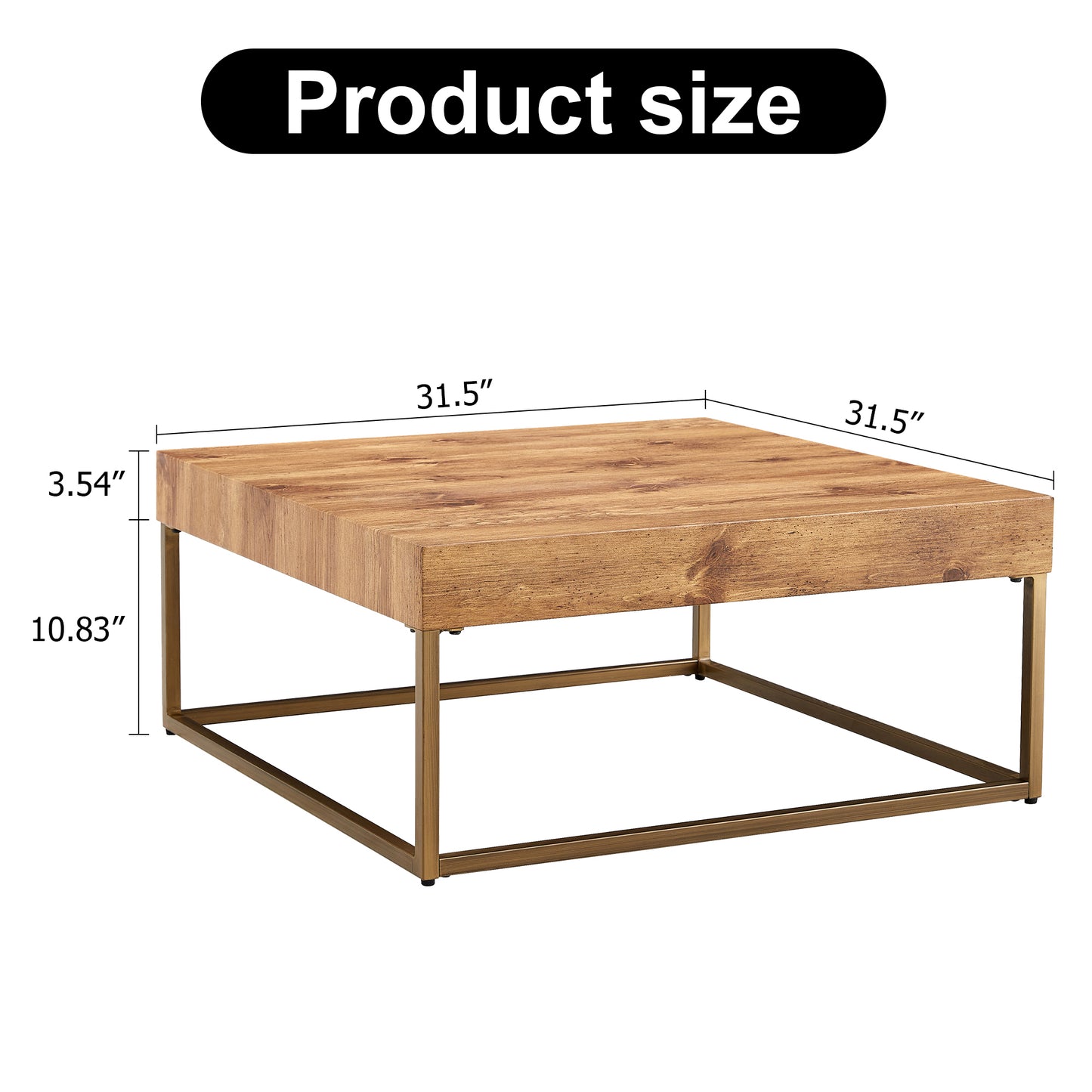Westport Modern Rectangular Coffee Table