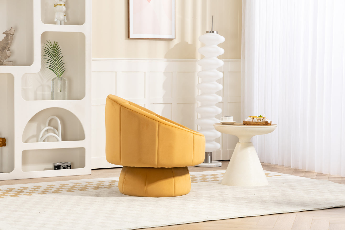 Kingsly Modern Swivel Accent Chair